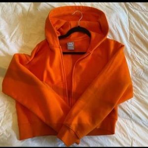 Aritzia cozy fleece crop hoodie